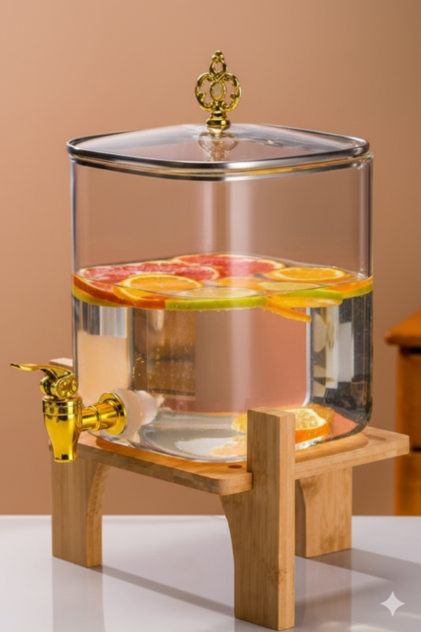 1 Luxury Glass Beverage Dispenser