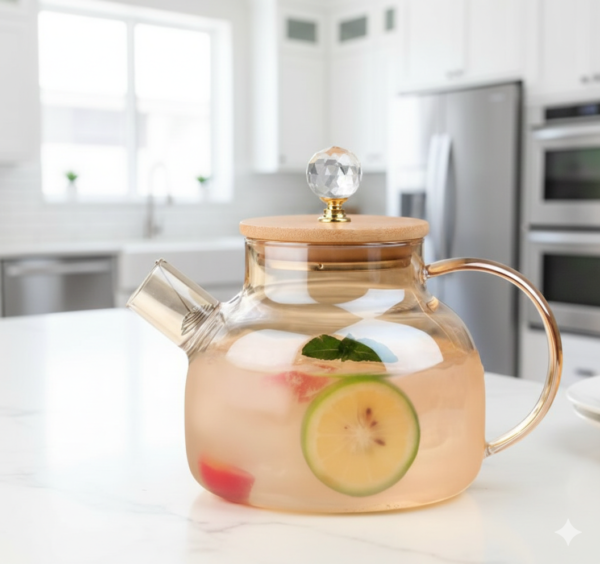 3 Luxury Glass Teapot with Infuser