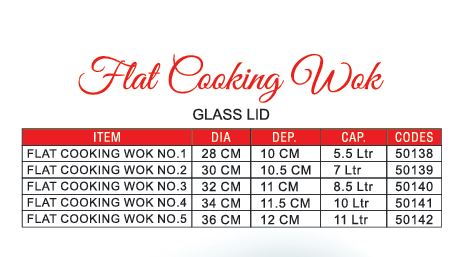 flat cooking wok sizes Sonex Non-Stick Flat Cooking Wok with Glass Lid – Deep Frying Pan with Heat-Resistant Handles (28cm–36cm | 5.5L–11L Capacity)