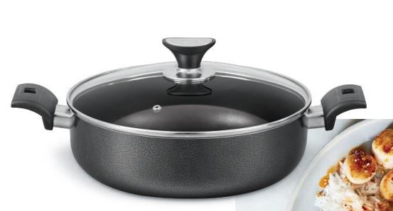 flat cooking wok