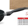 Sonex Royal Non-Stick Marble Coated Wok – Deep Frying Pan with Long Handle (24cm–30cm | 2.5L–5L Capacity)