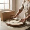 17 Premium Stainless Steel Rolling Pin – Non-Stick Heavy Duty Dough Roller for Roti, Pizza, Pastry & Baking