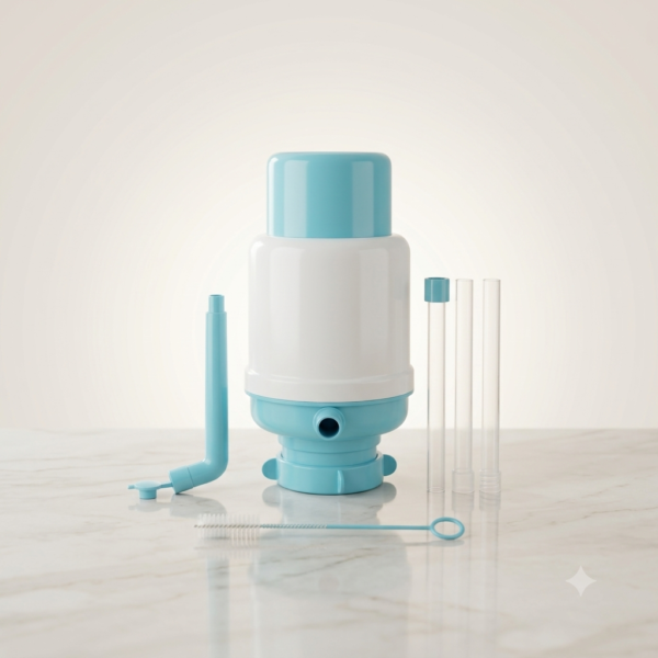 18 Portable Manual Water Dispenser Pump – Premium Hydration Bottle Pump with Pipes & Cleaning Brush for 19L / 20L Water Bottles