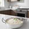 Premium Stainless Steel Handi Set with Lids – 3 Piece Cooking Pot Set with Side Handles | Durable Kitchen Cookware