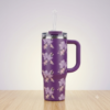 41 Stanley Printed Insulated Tumbler 40oz – Stylish Pattern Stainless Steel Travel Mug with Straw & Lid (Hot & Cold)