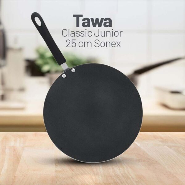 13 Sonex Classic Junior Non-Stick Tawa – 25cm Flat Griddle Pan