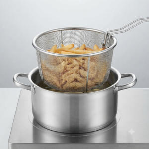 54 Premium Stainless Steel Deep Fry Basket – Wire Mesh Frying Strainer