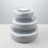 Premium 3-Piece Food Storage Bowl Set with Airtight Lids