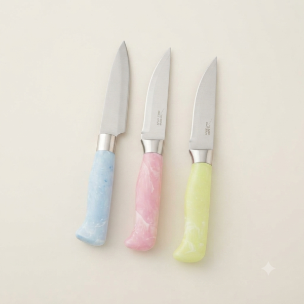 69 Premium 3-Piece Stainless Steel Paring Knife Set with Ergonomic Handles