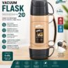 450ml Vacuum Flask Stainless Steel Thermos – Insulated Hot & Cold Water Bottle with Leak-Proof Design, Cup Lid & Comfortable Handle