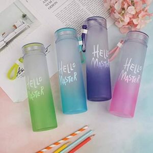 Gradient Water Bottle with Carry Strap – Reusable Lightweight Drinking Bottle for School, Office, Gym, Travel & Outdoor Use