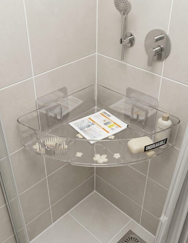 Clear Acrylic Bathroom Vanity Organizer Tray – Multipurpose Cosmetic, Skincare & Toiletry Storage Tray