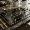 7 Noir Marble Decorative Serving Tray – Luxury Rectangular Display Tray