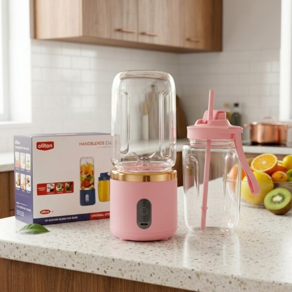 Portable Personal Blender with Travel Bottle – Rechargeable Mini Smoothie Maker & Juice Blender