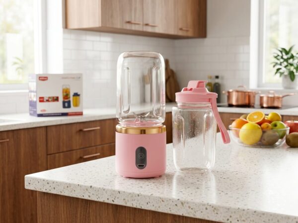 Portable Personal Blender with Travel Bottle – Rechargeable Mini Smoothie Maker & Juice Blender