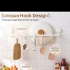 Wall-Mounted Kitchen Hanging Rack with 6 Hooks – Drill-Free Multipurpose Storage Organizer