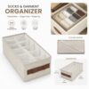 WhatsApp Image 2026-07-17 at 4.36.13 PM FoldEase™ Fabric Socks & Garment Drawer Organizer – 10 Compartment Storage Box