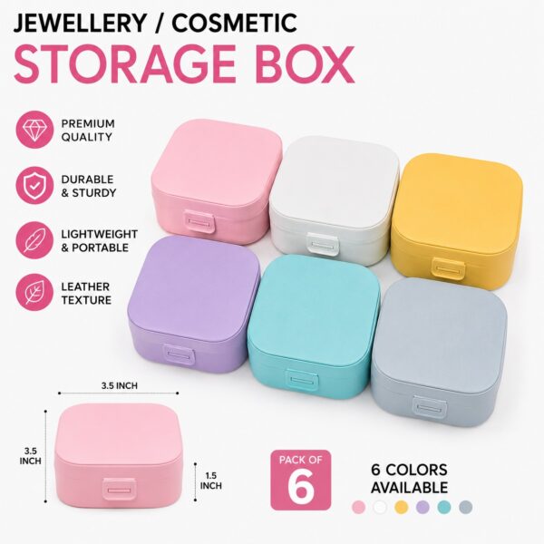 Luxe Mini Jewelry & Cosmetic Storage Box – Portable Organizer Case