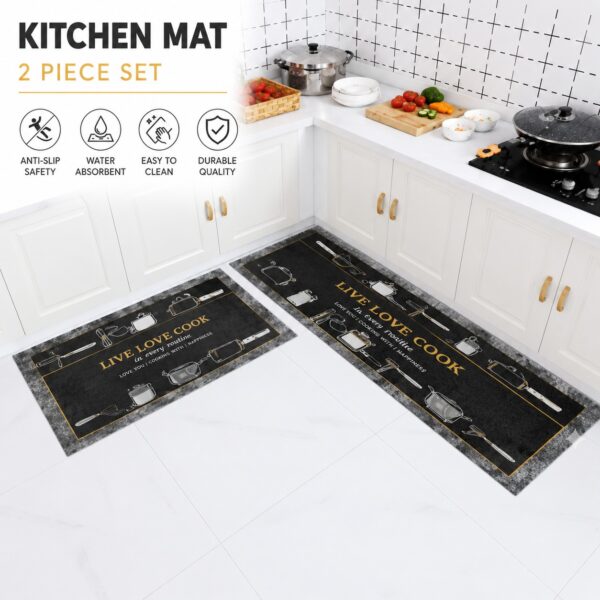 WhatsApp Image 2026-07-17 at 4.36.17 PM (2) Chef’s Comfort Anti-Slip Kitchen Mat Set – 2 Piece Floor Rug Collection