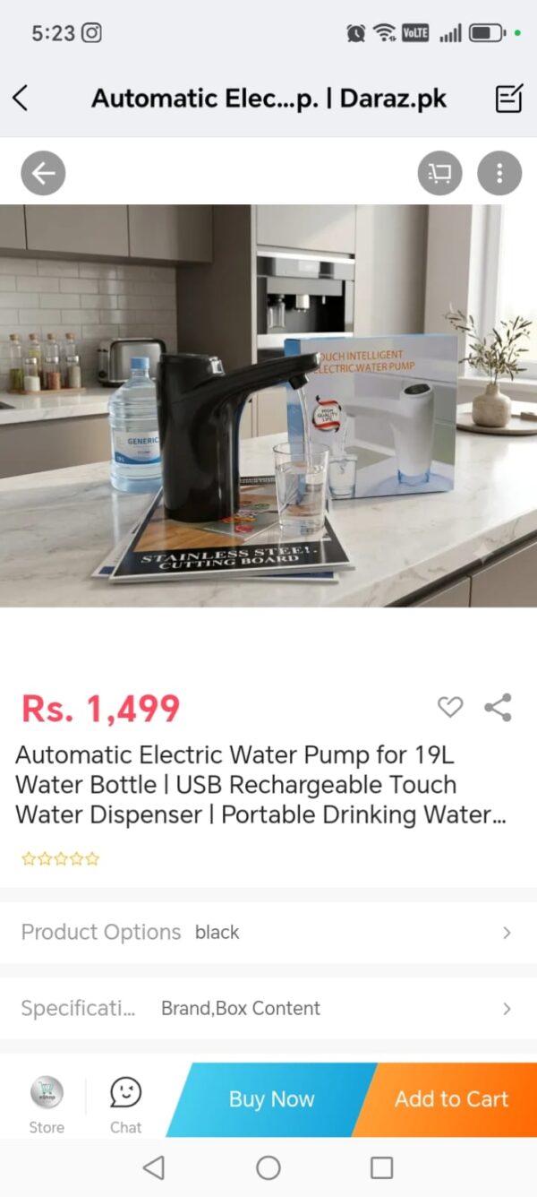 WhatsApp Image 2026-07-17 at 5.24.23 PM USB Rechargeable Automatic Water Bottle Dispenser Pump for 19L Bottles – Touch Control Portable Electric Water Pump