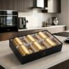 Luxury Gold Coffee Mug Set – 6-Piece Elegant Ceramic Cup Set