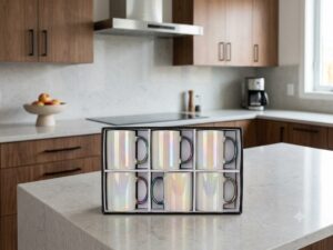 Elegant Iridescent Coffee Mug Set – 6-Piece Ceramic Tea & Coffee Cups