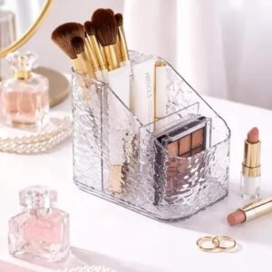 Elegant Acrylic Makeup Organizer – Multi-Compartment Cosmetic & Beauty Storage Box