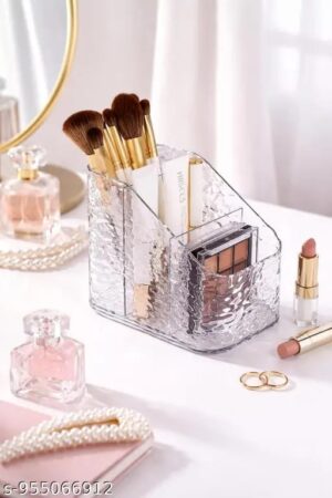 Elegant Acrylic Makeup Organizer – Multi-Compartment Cosmetic & Beauty Storage Box