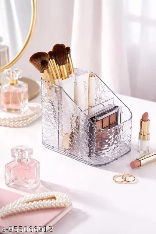 6.1 Elegant Acrylic Makeup Organizer – Multi-Compartment Cosmetic & Beauty Storage Box
